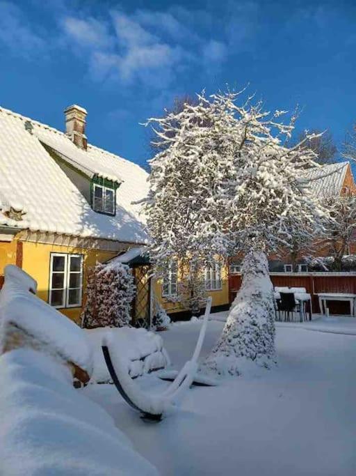 Idyllisk, Historisk Byhus Ved Fjorden I Mariager Exterior foto